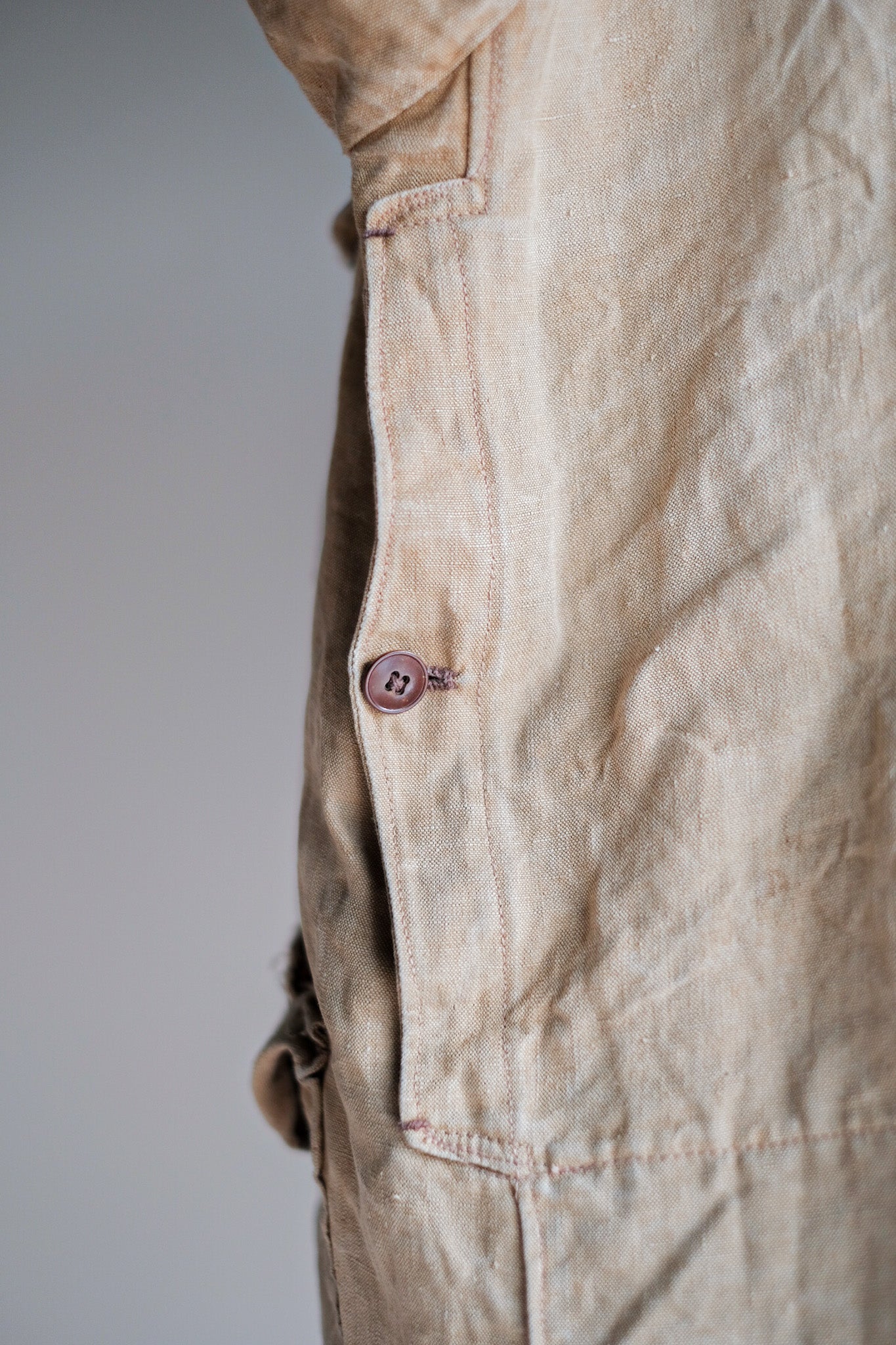 ［~30's］French Vintage Linen Hunting Jacket