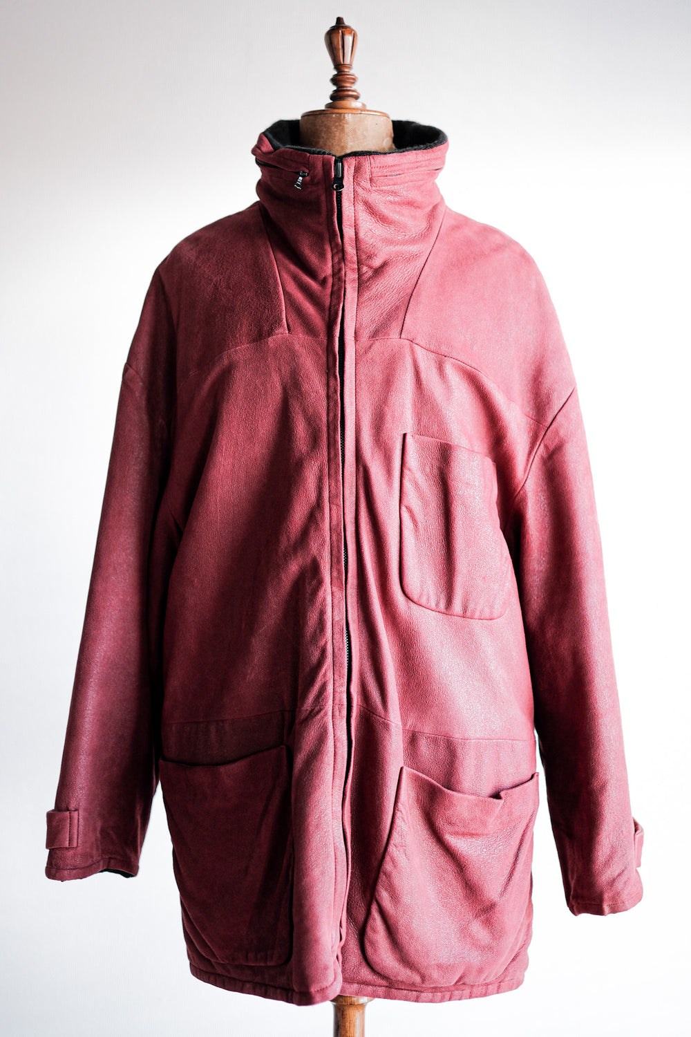 ［~90's］Old SERAPHIN Leather Reverseable Jacket Size.50