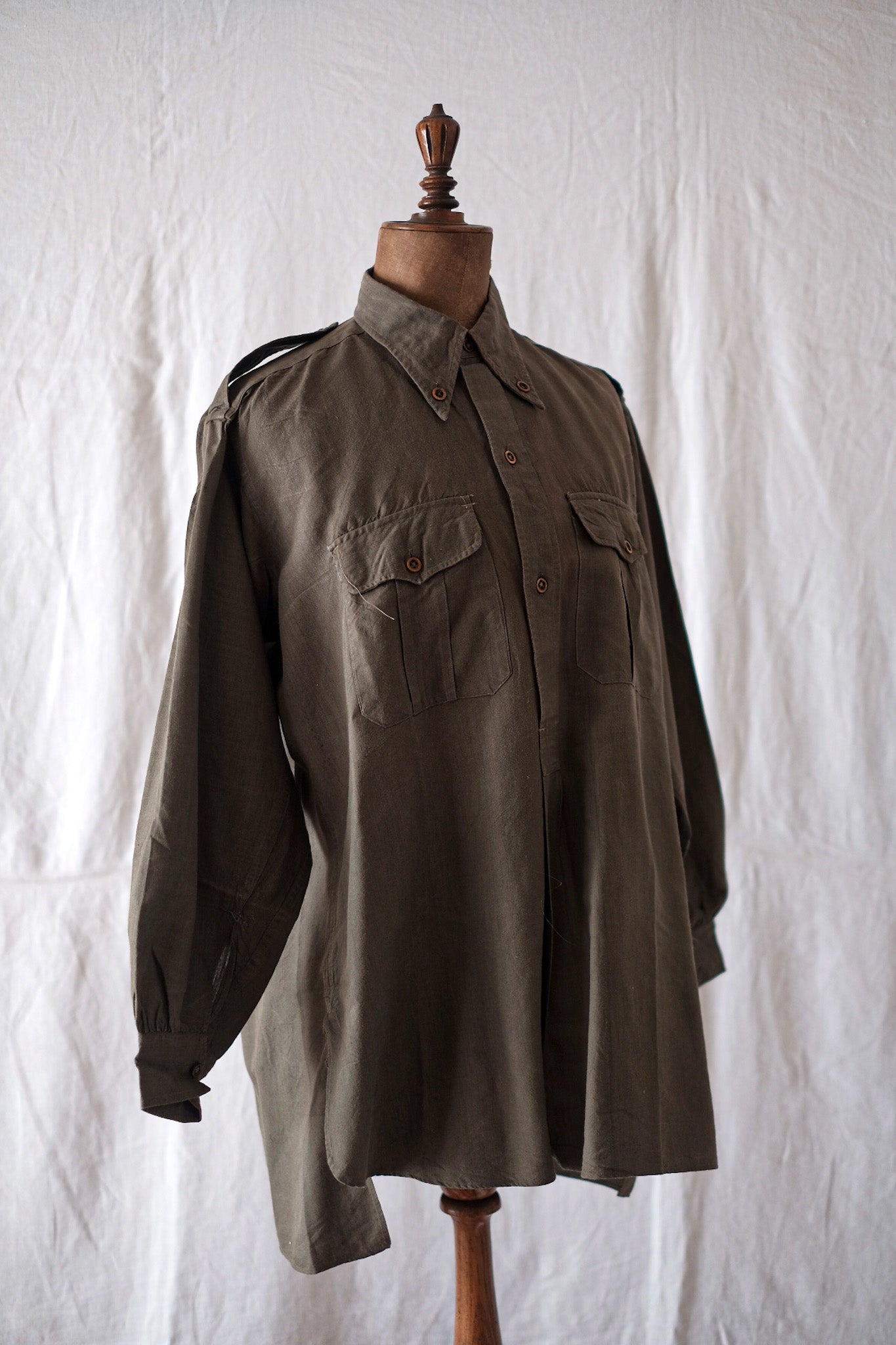 【~30's】French Army M35 Shirt "Dead Stock"