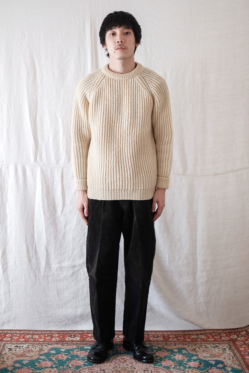 【~30's】French Vintage Dark Brown Corduroy Work Pants