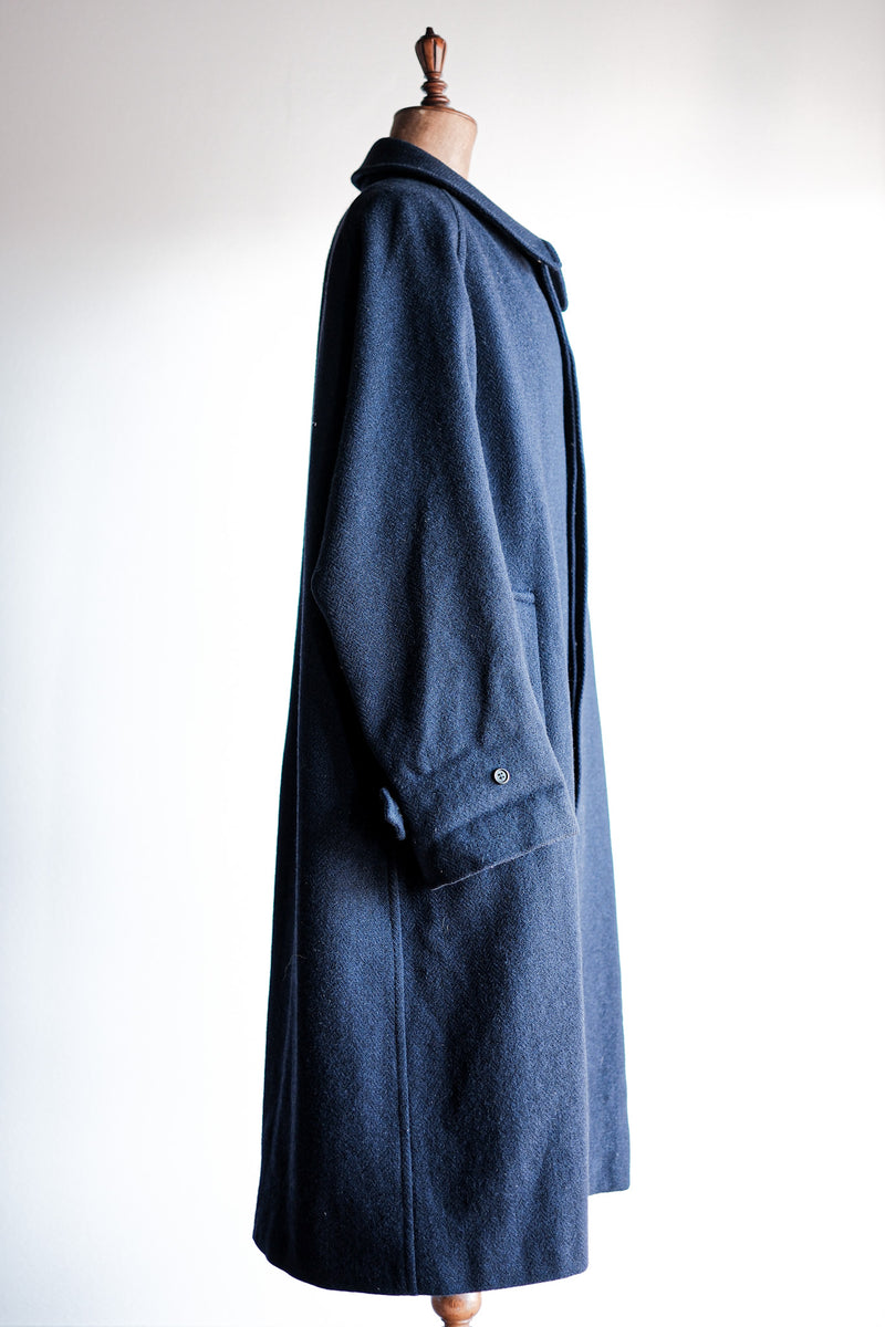 【~80's】Vintage Burberry's Single Raglan Balmacaan Coat Size.54RL "HARRIS TWEED" "Kraft 別注"