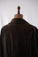 [~ 40's] แจ็คเก็ต Hunting Gamekeeper ของ French Vintage Brown