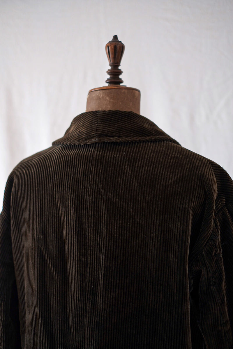 [~ 40's] แจ็คเก็ต Hunting Gamekeeper ของ French Vintage Brown