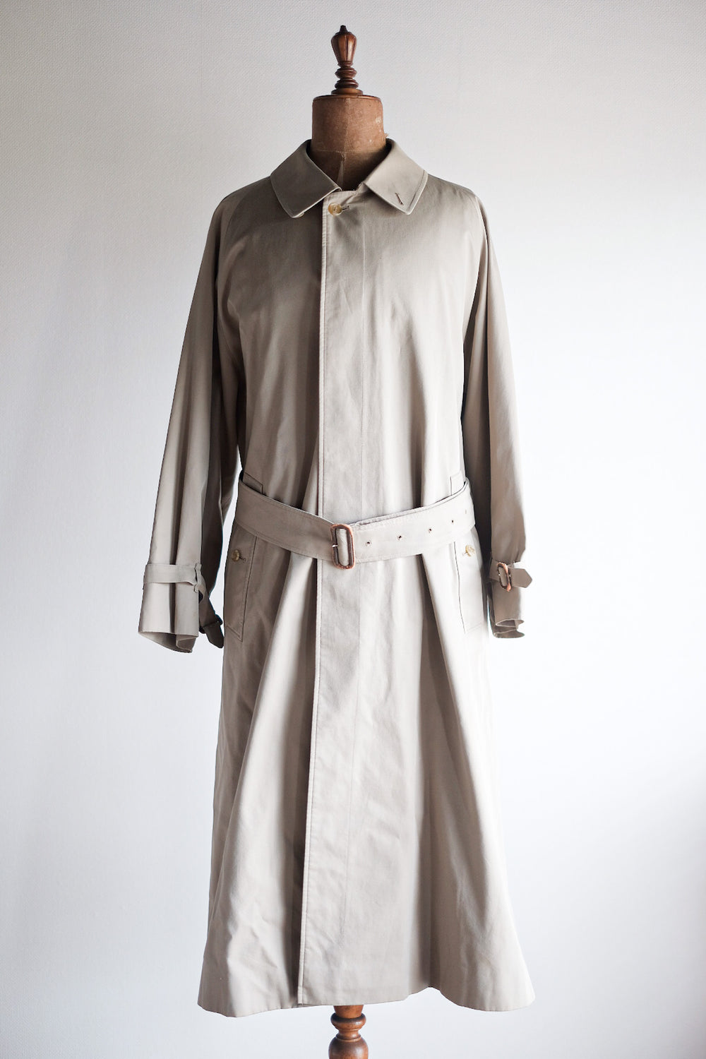 【~80's】Vintage Burberry Single Raglan Rider Coat C100 "HANS ALFRED TERNER 別注"