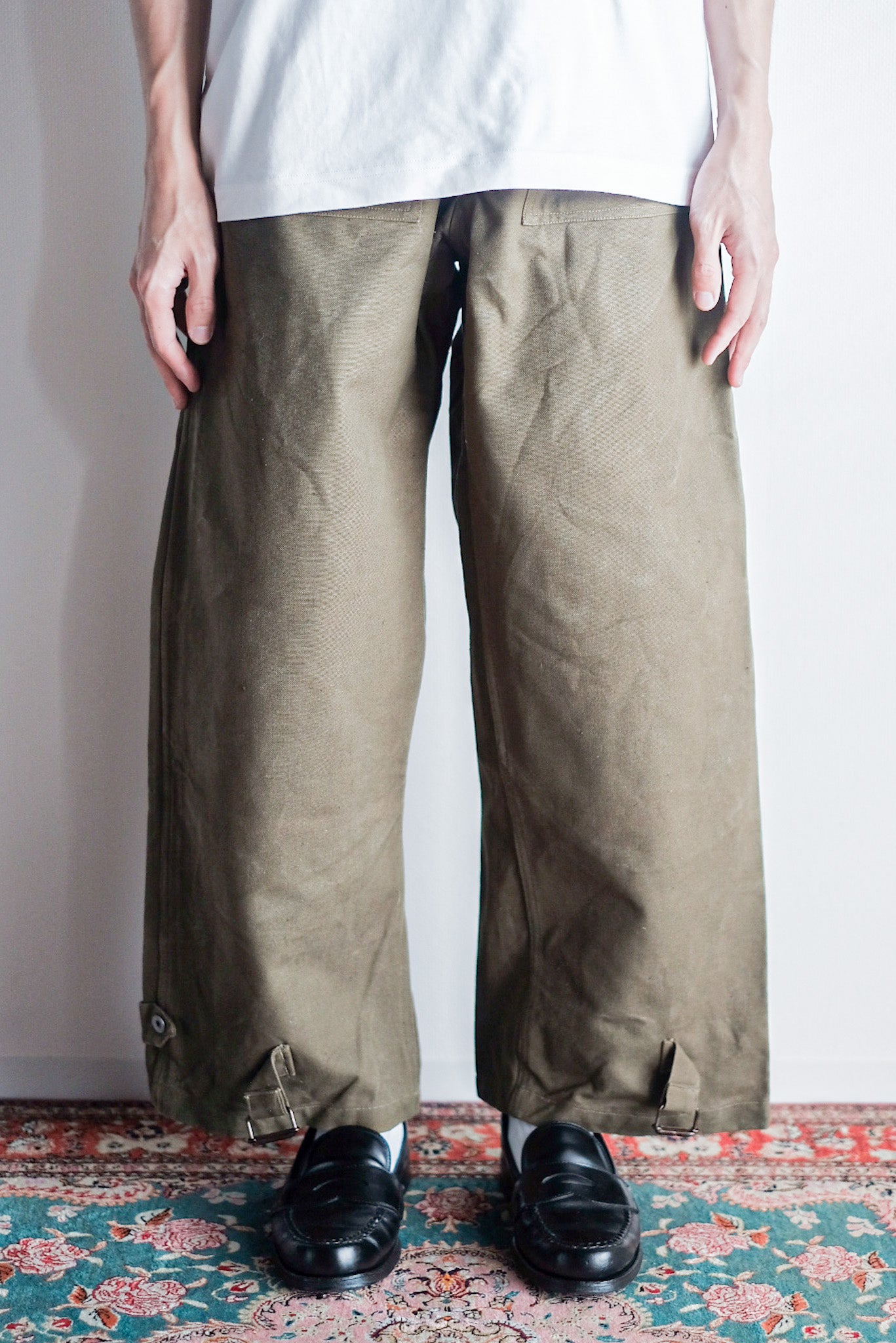［~30's］French Army M35 Motorcycle Pants "Cotton Linen Type" "Dead Stock"