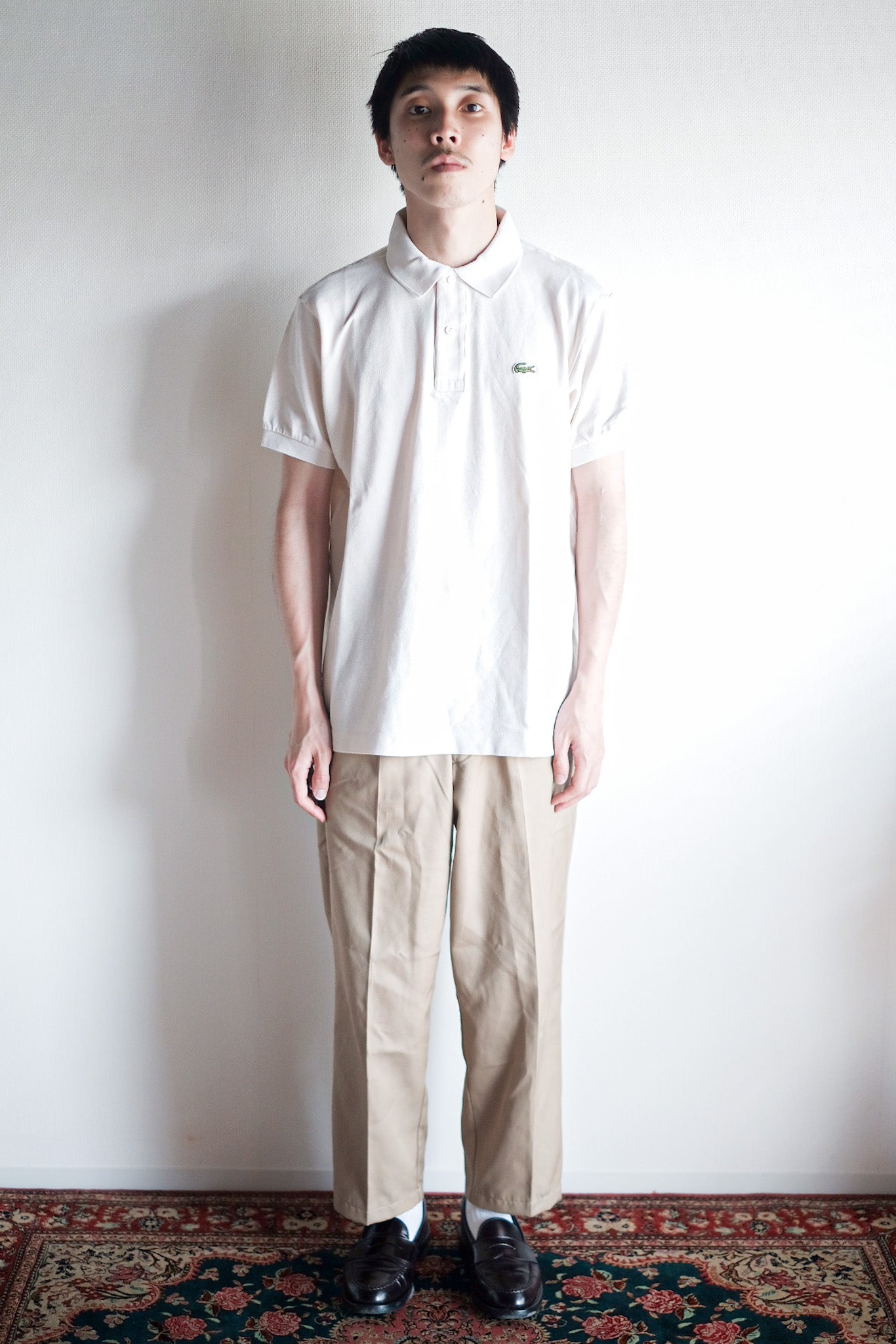 ［~80's］CHEMISE LACOSTE S/S Polo Shirt Size.4 "Ecru"