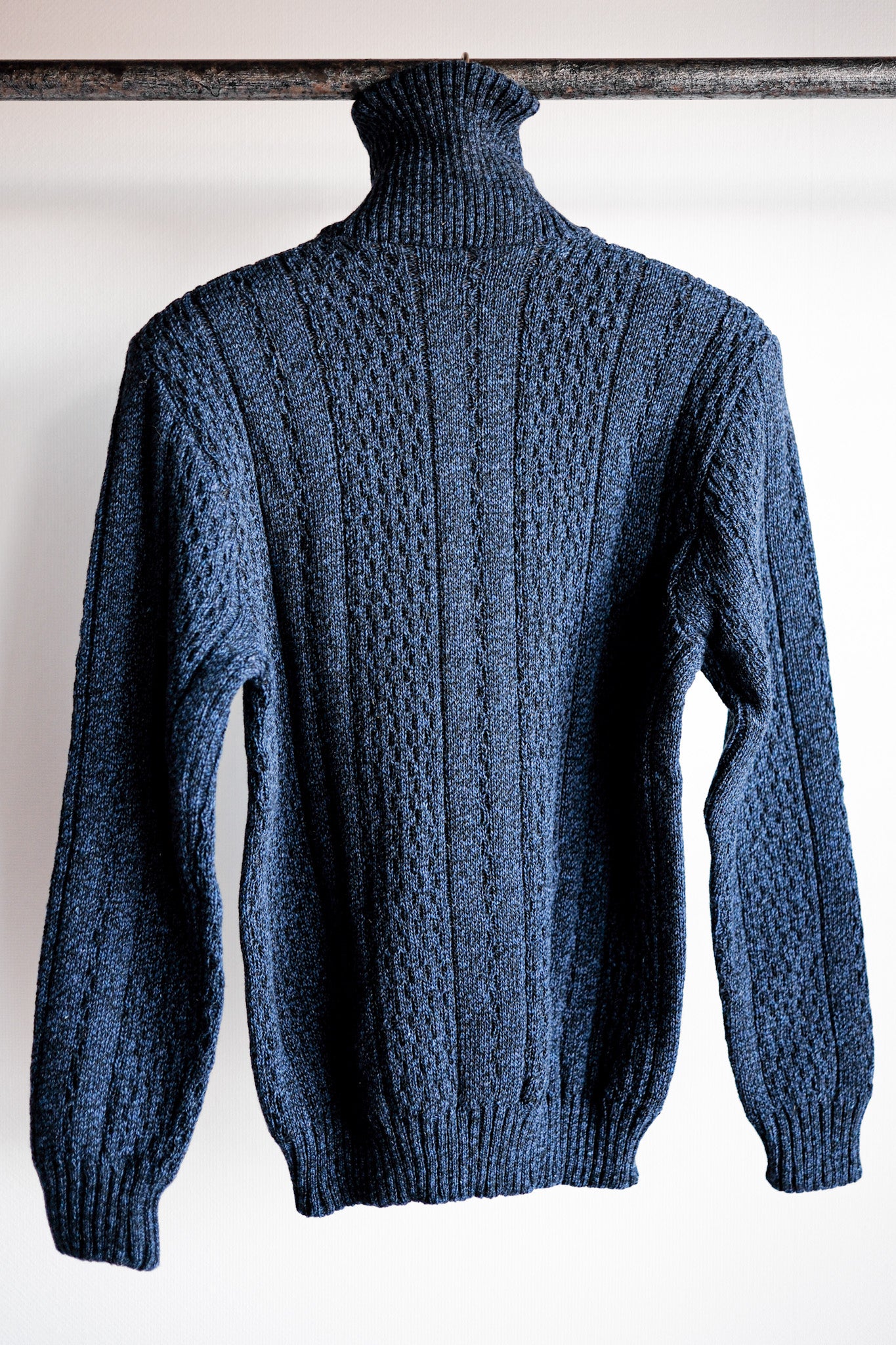 [〜60年代]法國復古全扎羊毛開衫“死股”