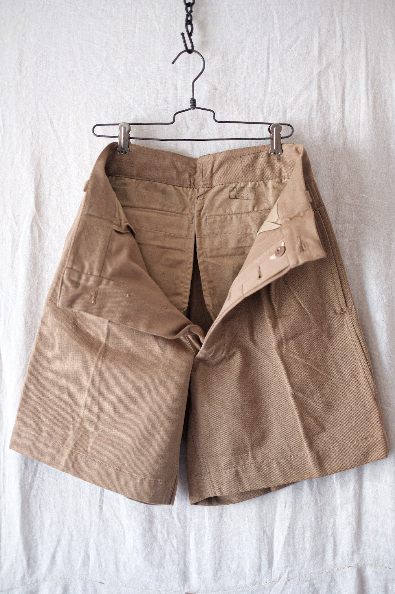 【~60's】French Army M52 Chino Shorts Size.1 "Dead Stock"