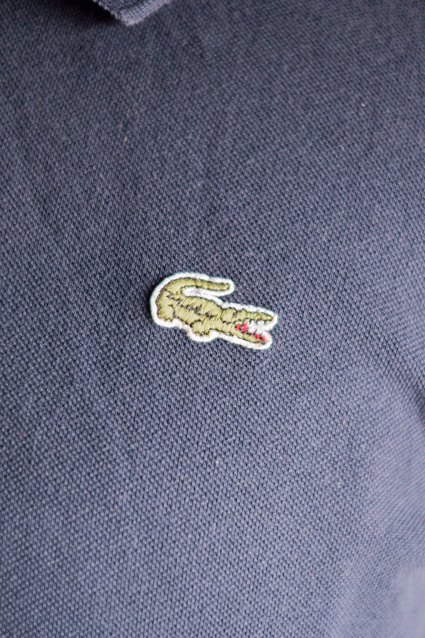 ［~80's］CHEMISE LACOSTE L/S Polo Shirt Size.5 "Navy"
