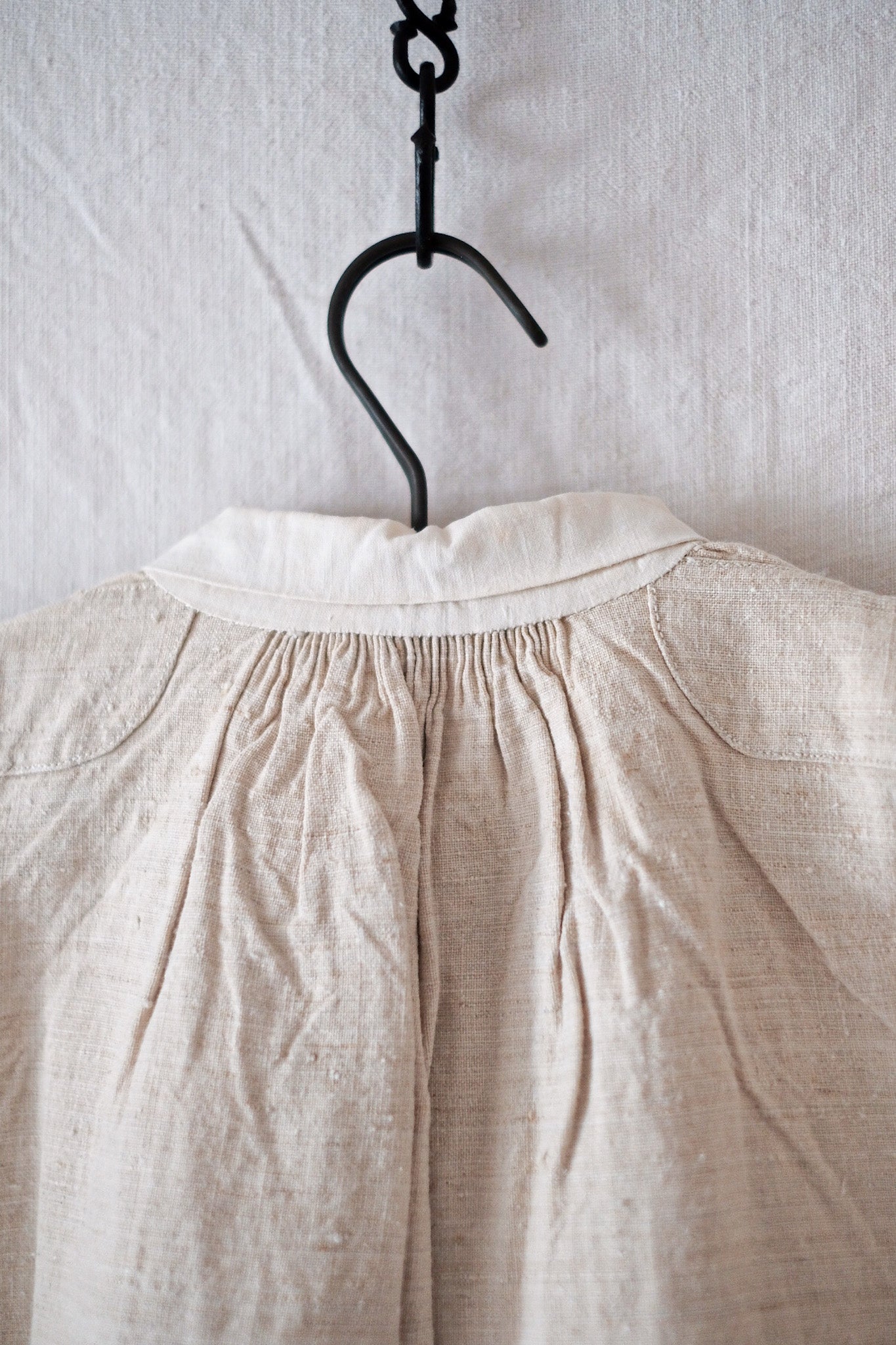 [Early 20th C] French Antique Linen Shirt