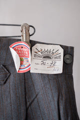 【~50's】French Vintage Cotton Striped HBT Work Pant "Dead Stock"