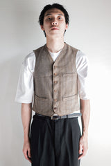 [~ 30's] French Vintage HBT Woolk Gilet