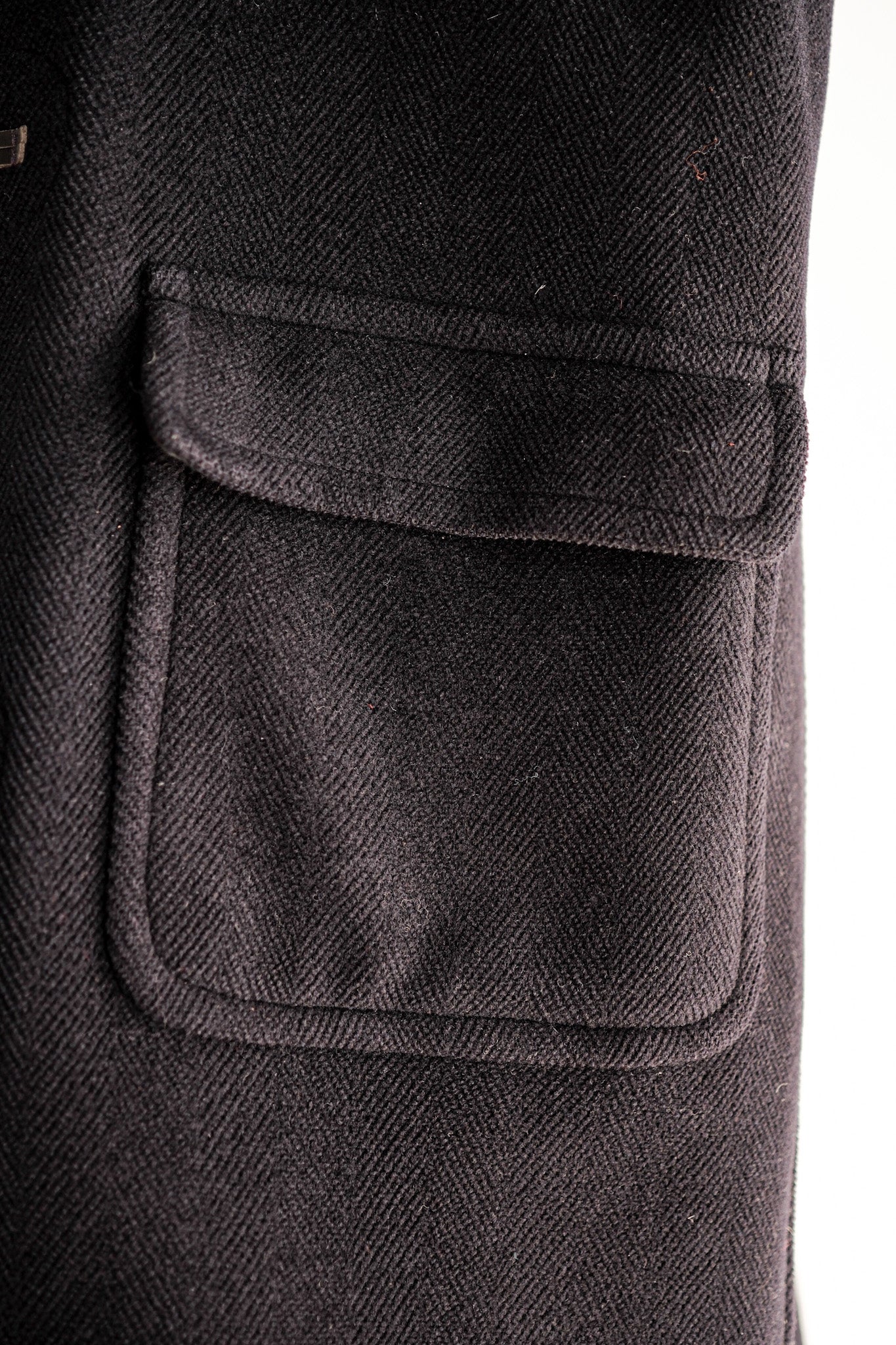 [〜90年代]舊的逆變羊毛行李外套尺寸。42“ Moorbrook”