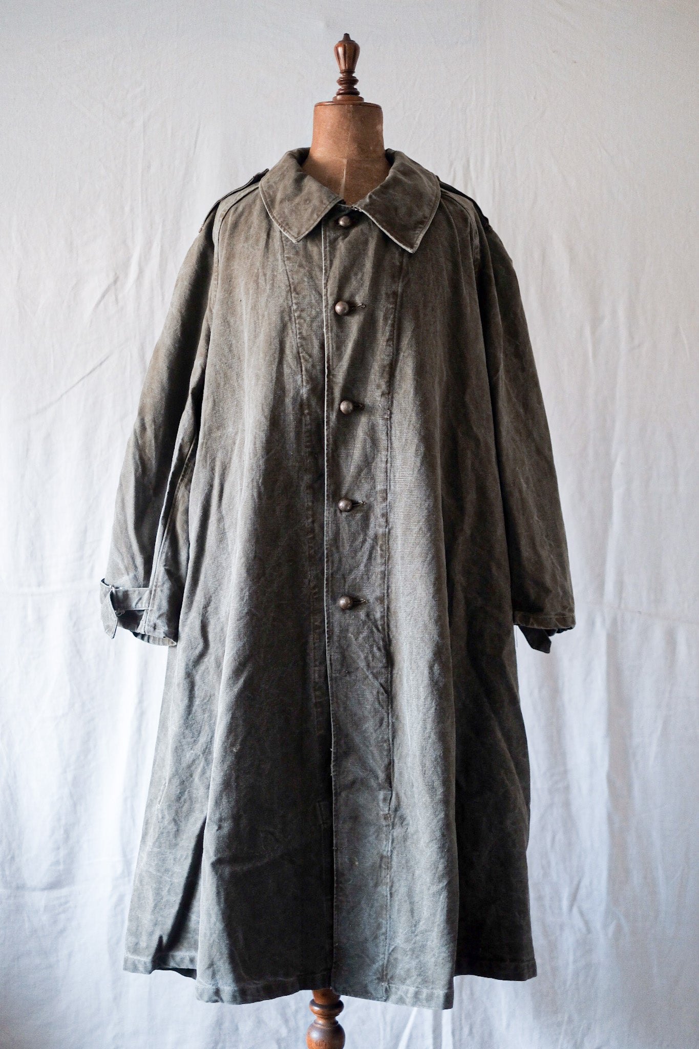 [~ 50's] French Army M35 Motorcycle Coat "Cotton Linen Type"