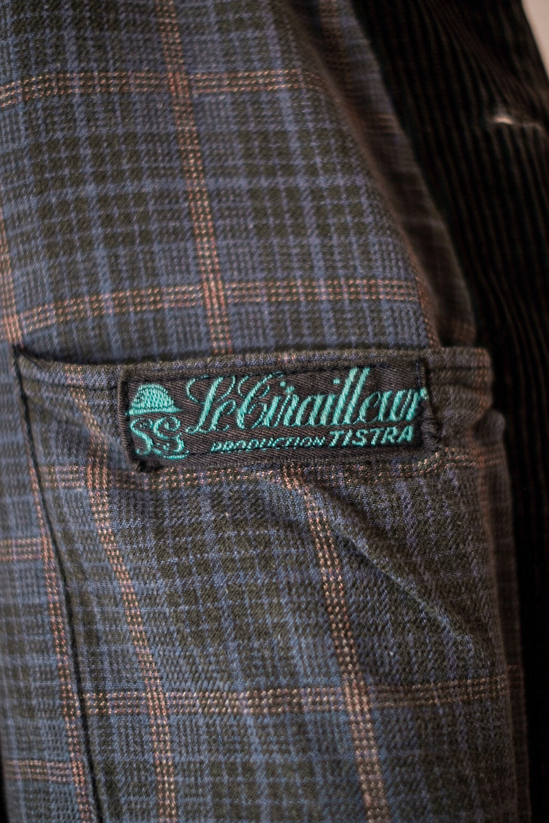 【~30's】French Vintage Dark Brown Corduroy Gamekeeper Hunting Jacket