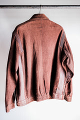 [~ 80's] แจ็คเก็ตหนังหนังนิ่มสีน้ำตาล Old Loewe