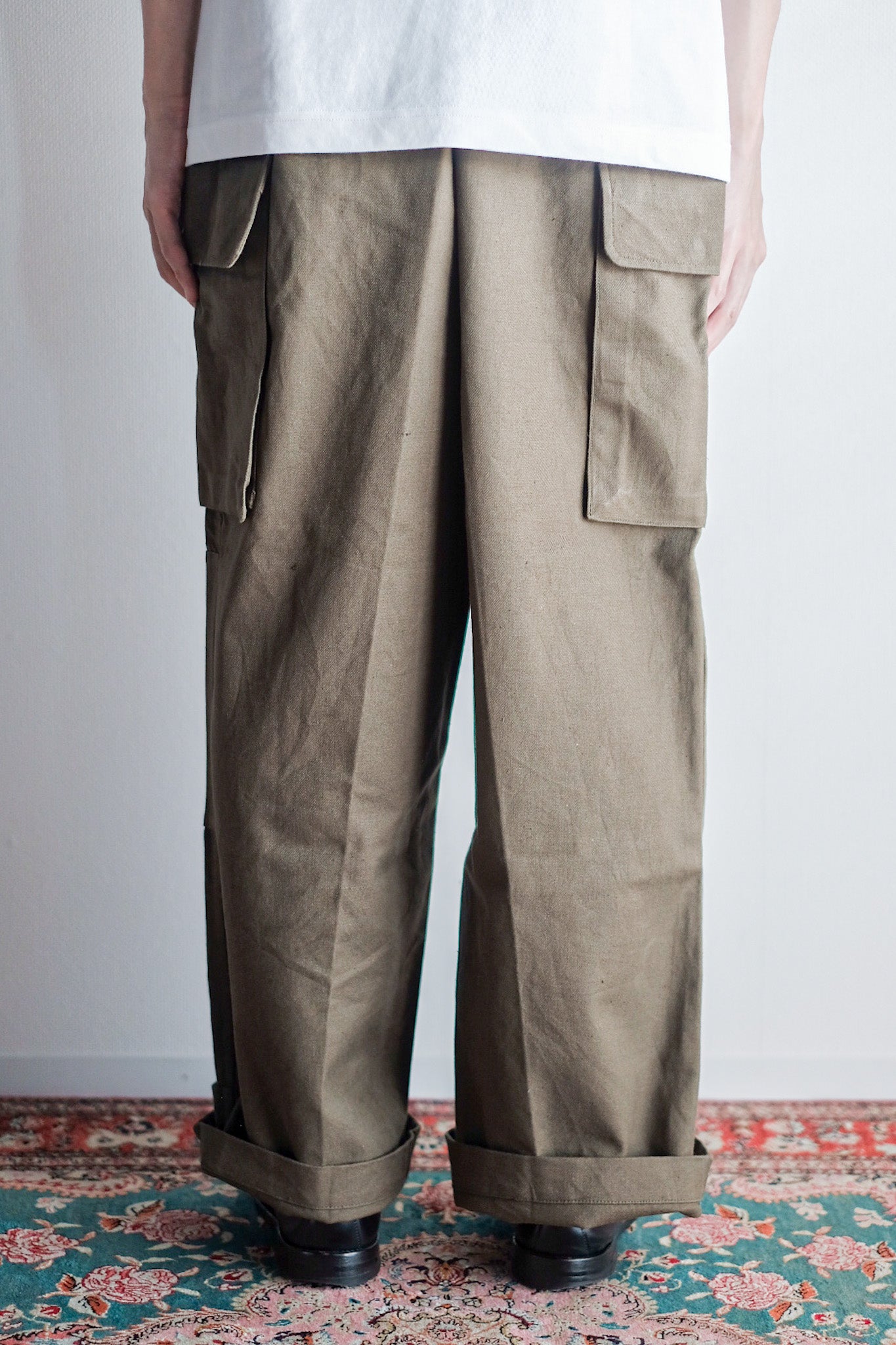 【~50's】French Army M47 Field Trousers Size.96C "Dead Stock"