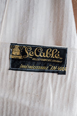 【~40’s】French Vintage White Cotton HBT Work Jacket “Dead Stock”