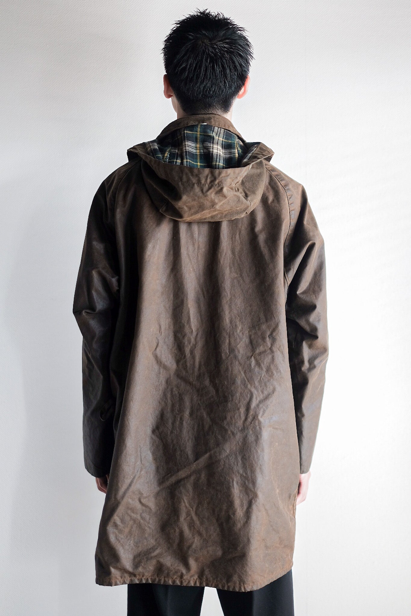 ［~80's］Vintage Barbour "SOLWAY ZIPPER" With Hood 2 Crest Size.40