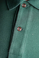 [~ 80's] Chemise Lacoste L/S Polo Size.5 "Forest Green"