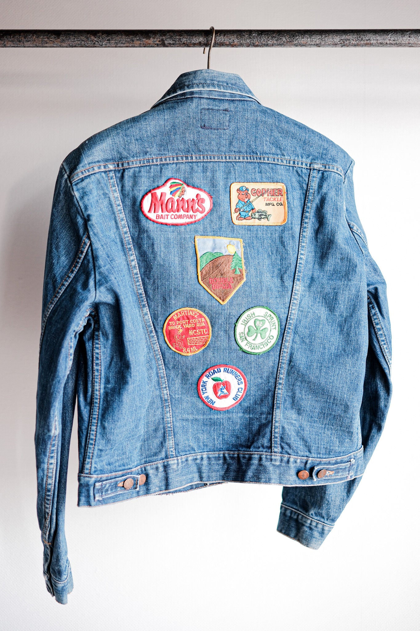 【~70's】Vintage Wrangler 124MJ Denim Jacket With Patches Size.44