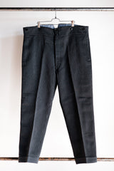 【 ~ 30's 】 French Vintage Cotton Pique Pique Striped Pants "Dead Stock"