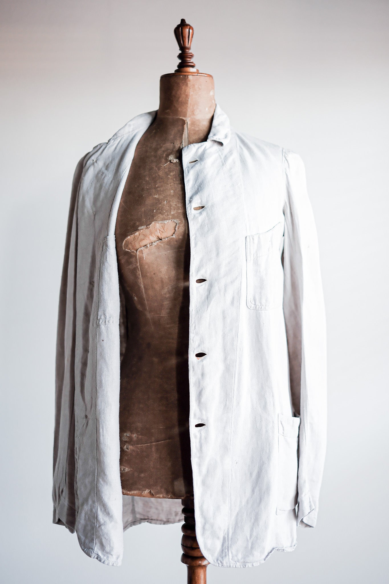 [~ 20's] French Vintage Linen Jacket 