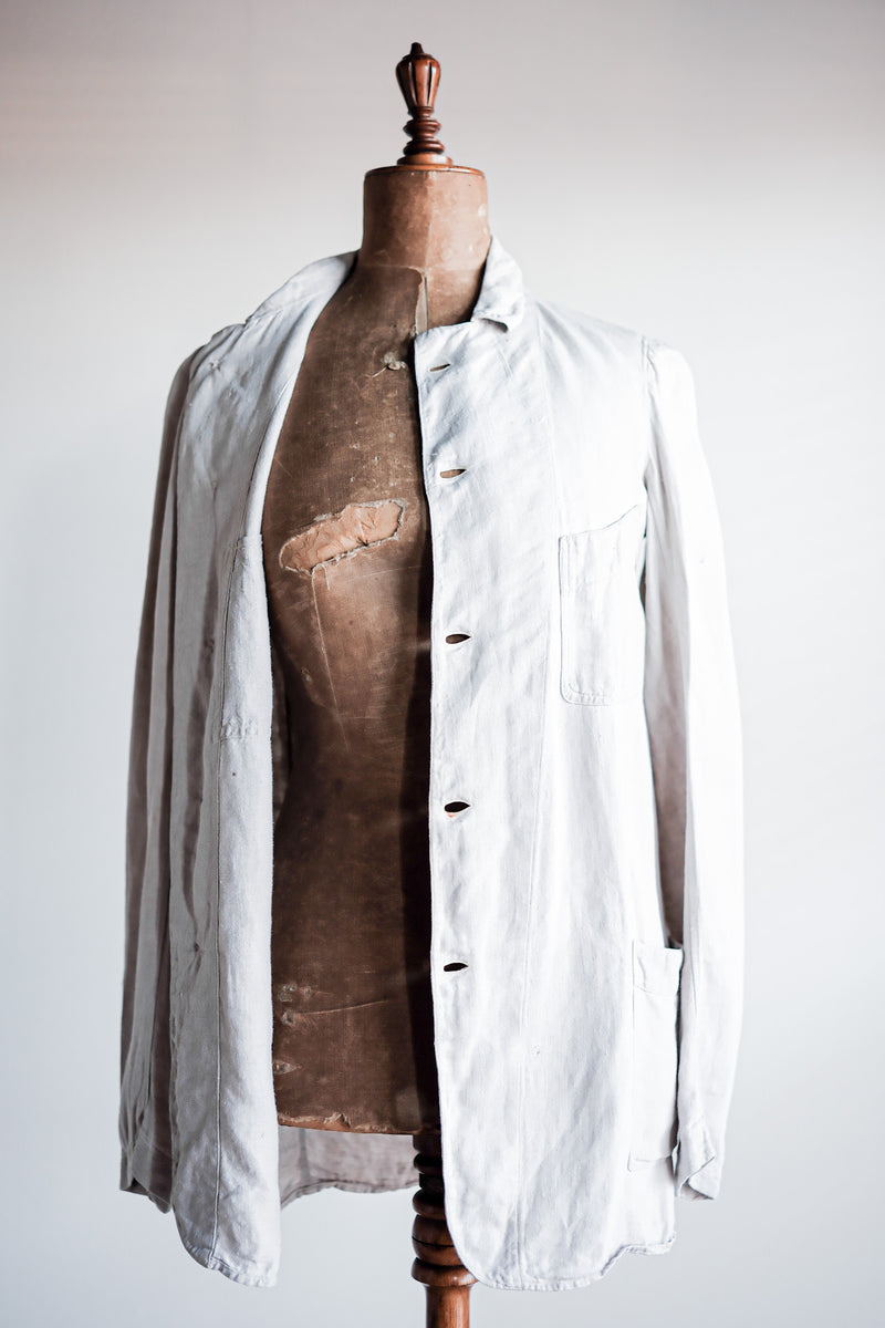 【~20's】French Vintage Linen Jacket "Belle Jardiniere"