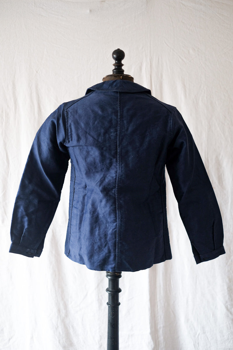 【~30's】Le Sanglier Blue Moleskin Work Jacket "Dead Stock"