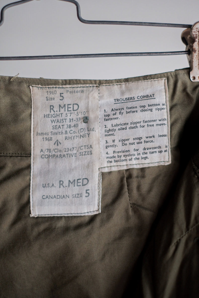 [~ 60's] armée britannique 1960 Pantalons de combat Taille.