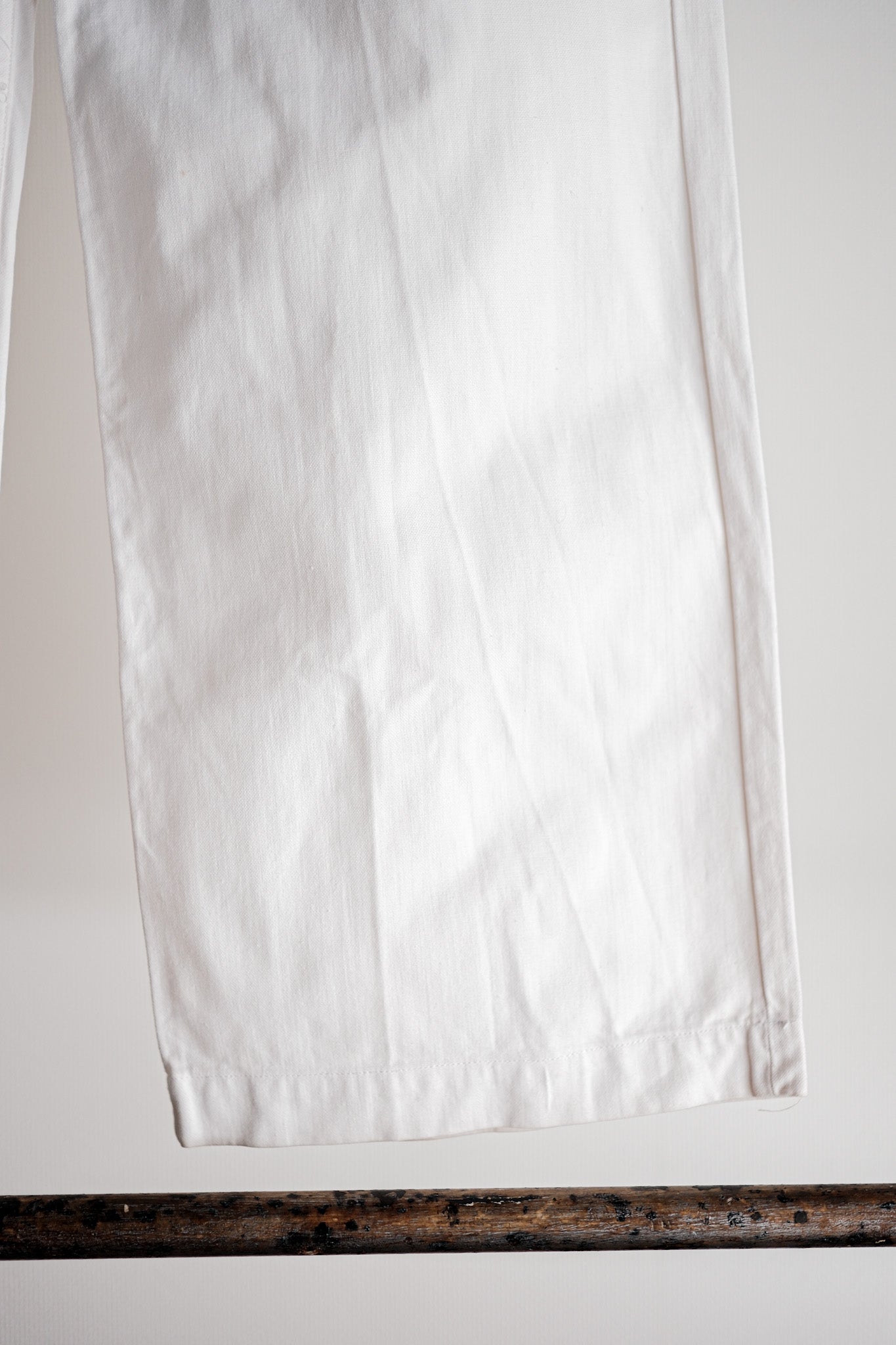 ［~50's］French Navy White Linen Sailor Pants "Dead Stock"
