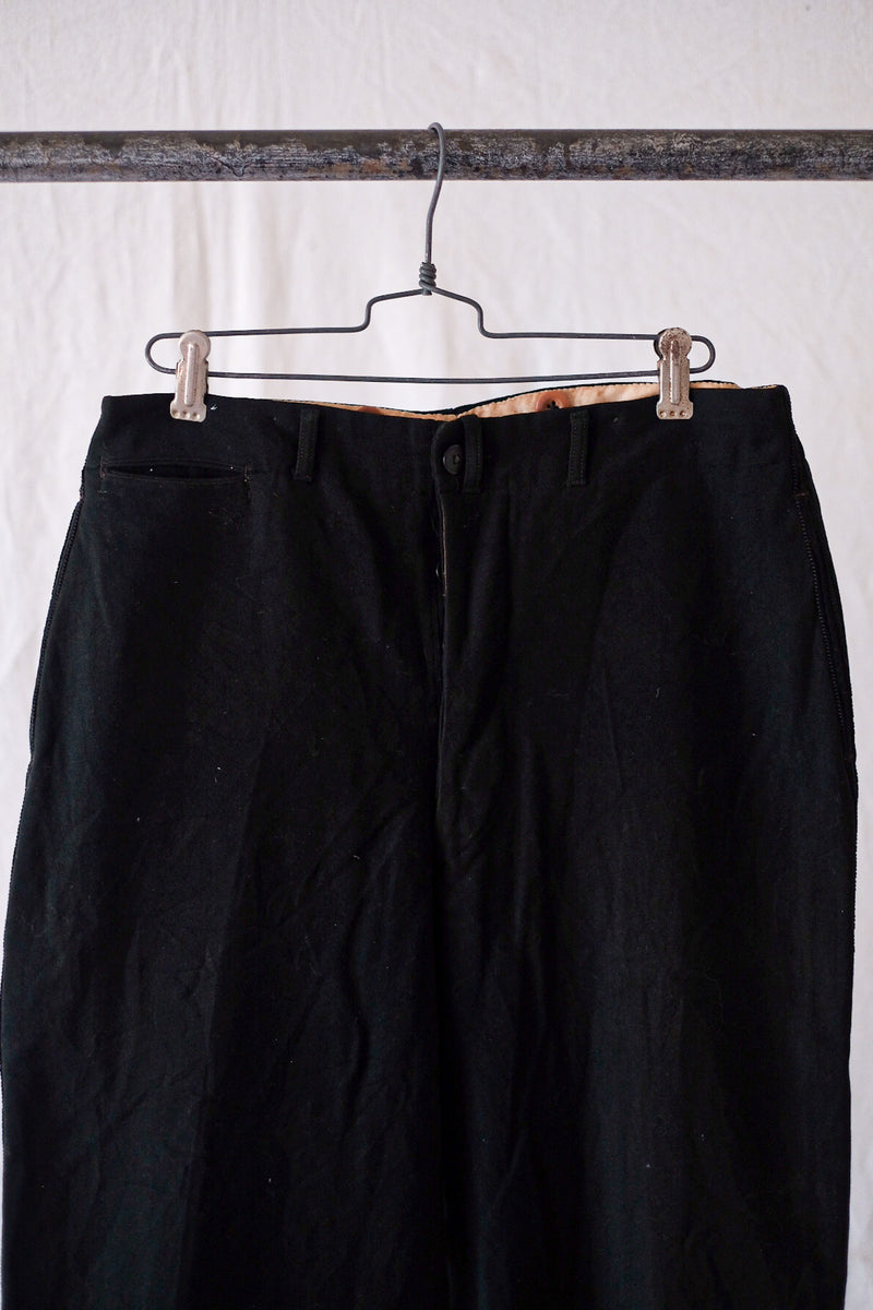 【~40's】French Vintage Side Line Wool Work Pants