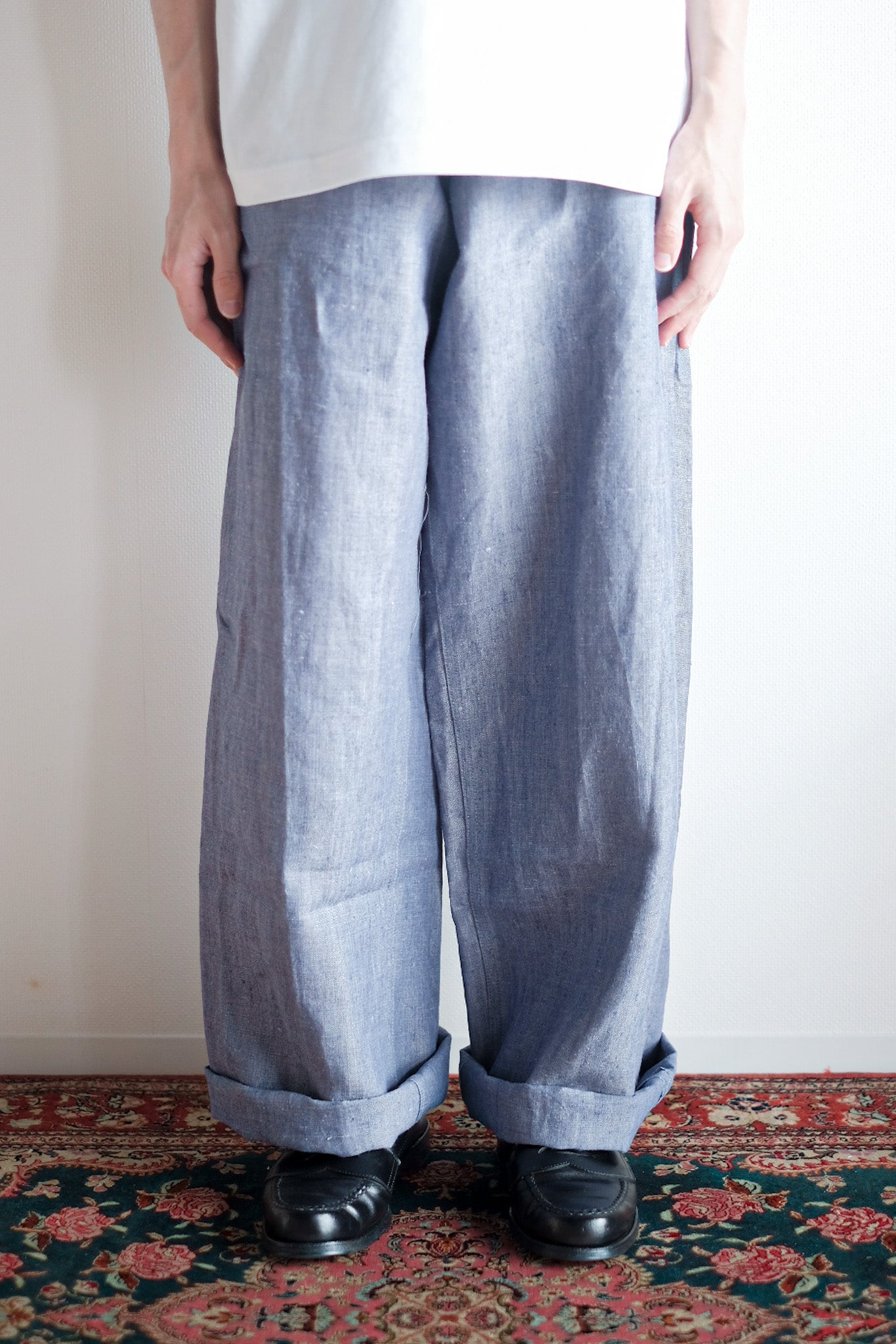 ［~50's］French Navy Ramie Linen Sailor Pant "Dead Stock"