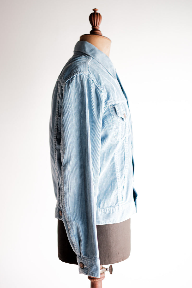 [~ 60's] แจ็คเก็ตผ้าลูกฟูกแบบผอมเพรียวของ Levi "Big E"