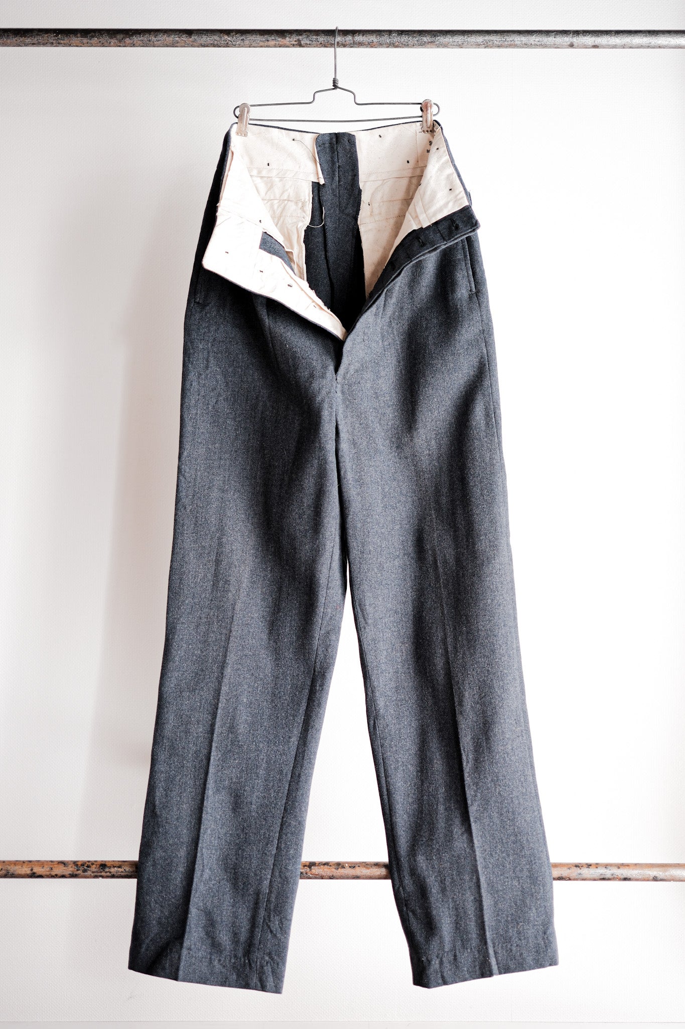[~ 50's] Royal Canadian Air Force Wool Trousers Size.n21 "Dead Stock"
