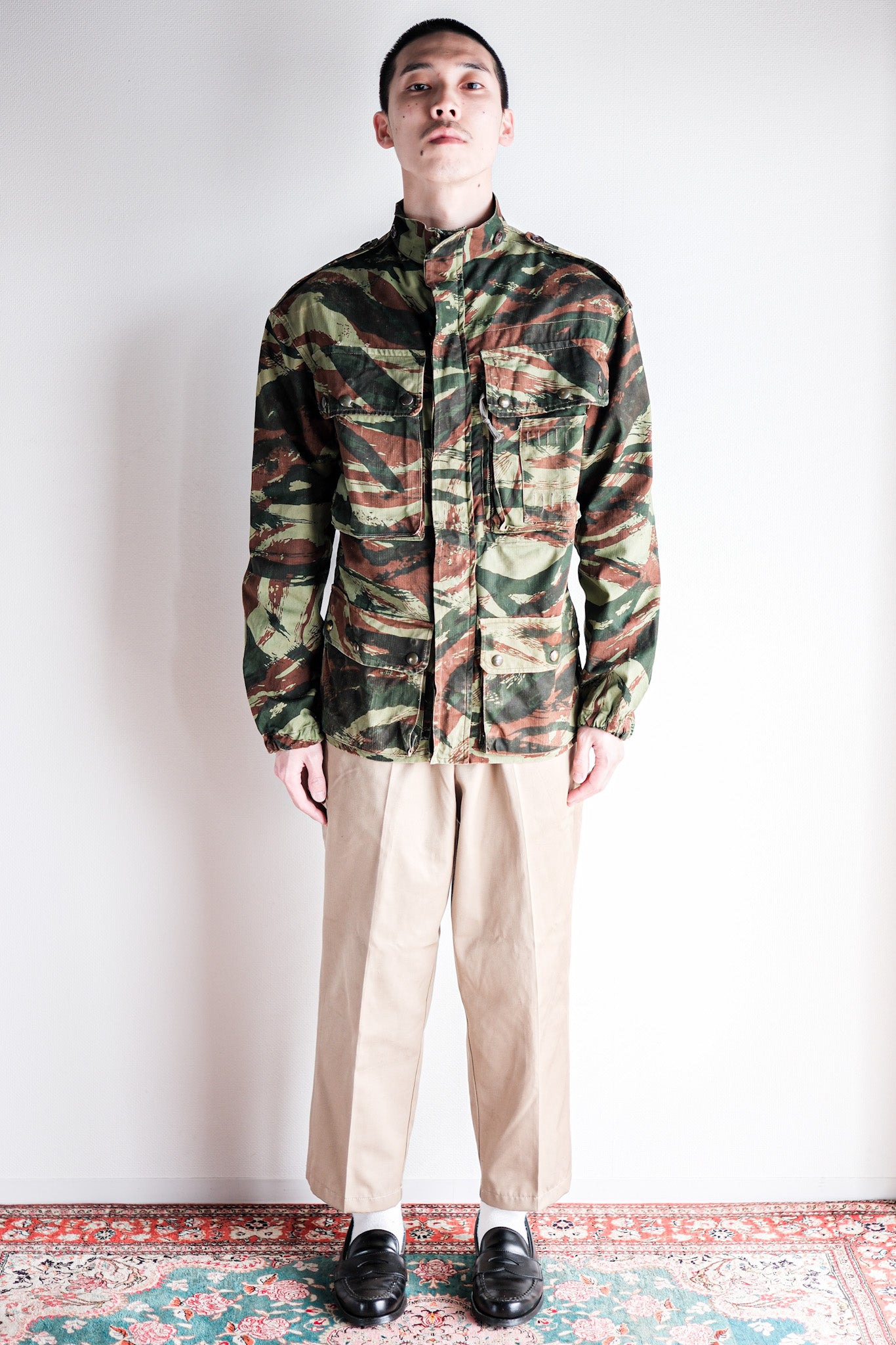 【~60's】French Army TAP47/56 Lizard Camo Paratrooper Jacket