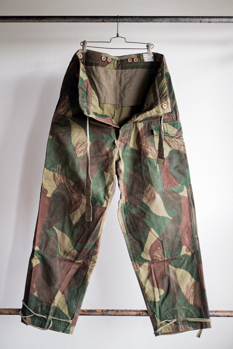 【~50's】Belgian Army Brushstroke Camo Airborne Pant Size.3