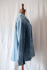 [~ 40's] แจ็คเก็ตงาน Moleskin ของ French Vintage Blue Work