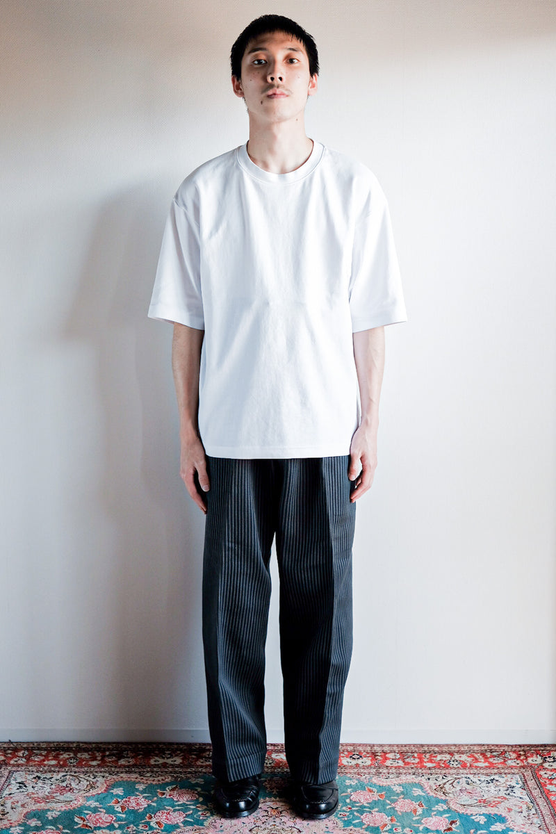【 ~ 30's 】 French Vintage Cotton Pique Pique Striped Pants "Dead Stock"