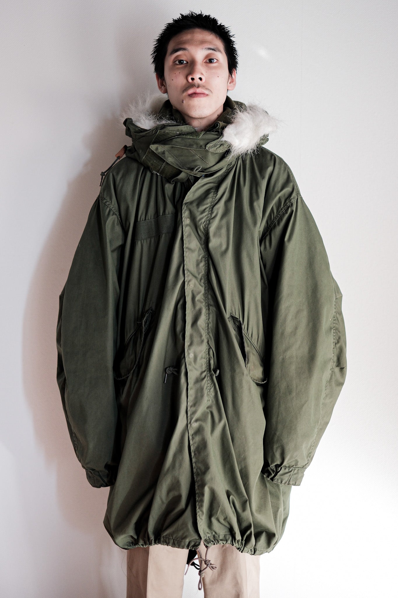 ［~80's］U.S.ARMY M-65 Fishtail Parka Size.LARGE "Full Set"