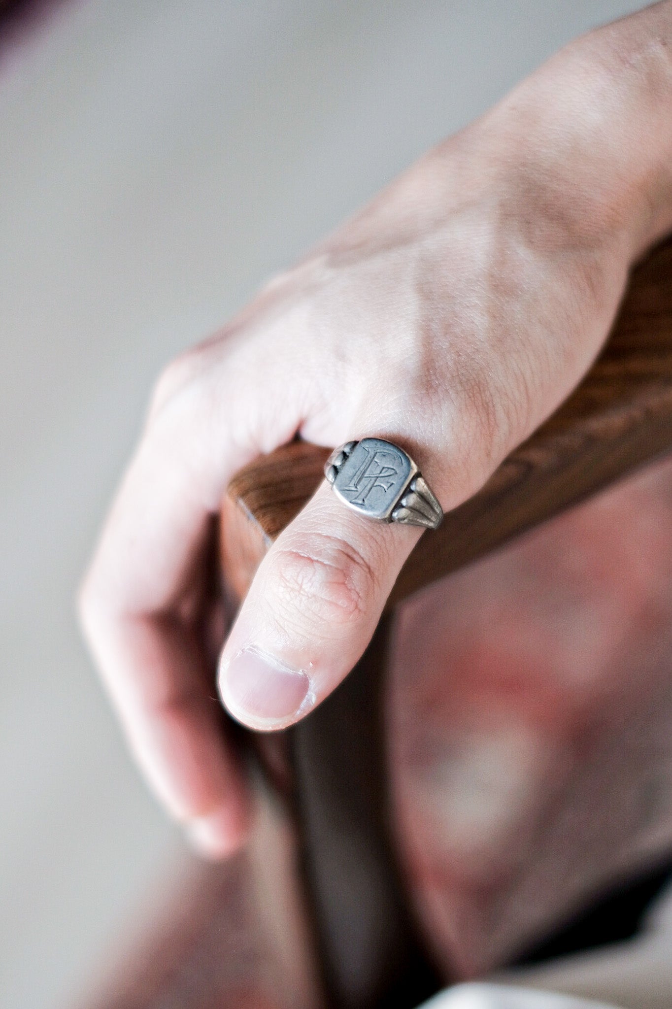 ［~70’s］Europe Vintage Silver 800 Ring