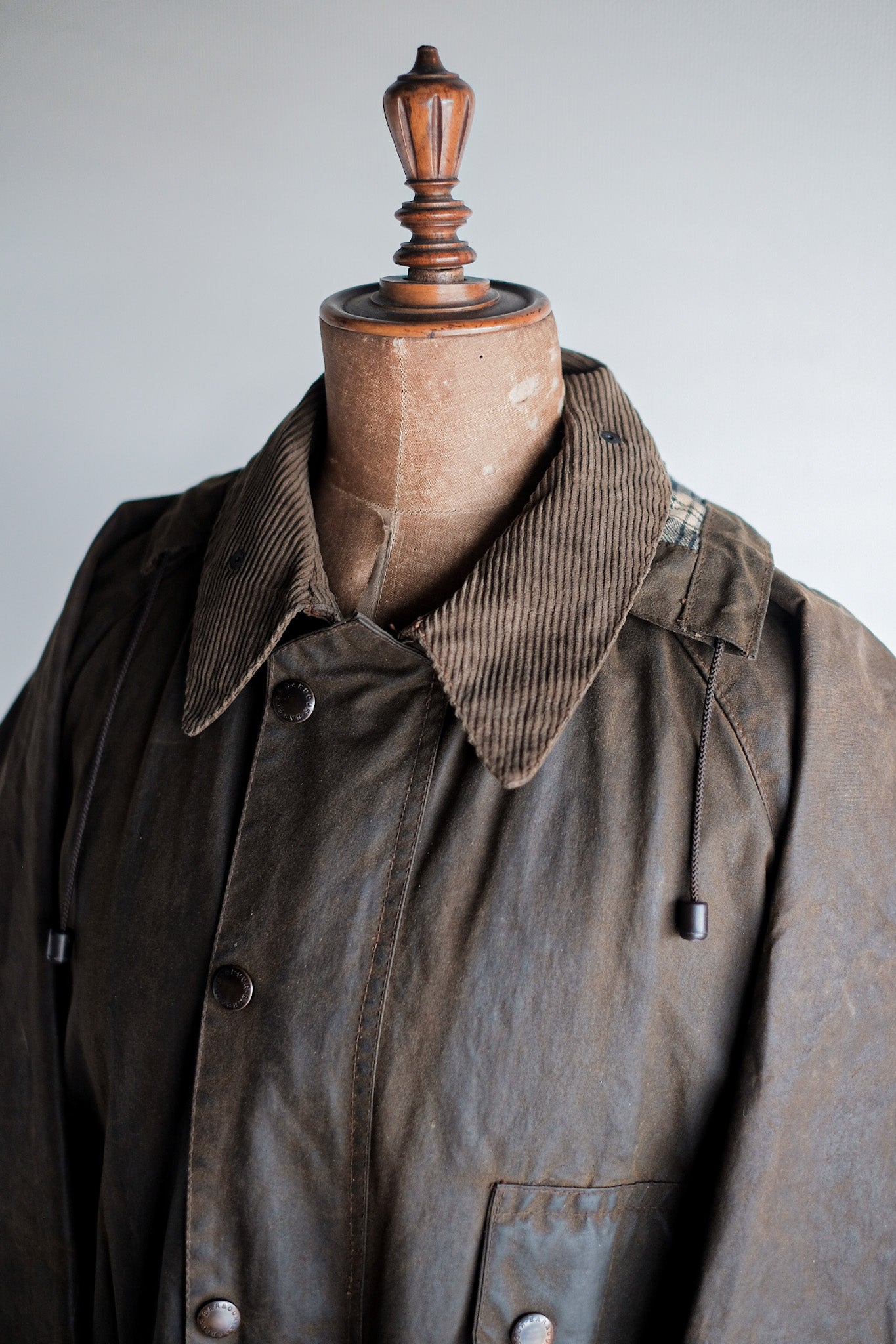 ［~80's］Vintage Barbour "SOLWAY ZIPPER" With Hood 2 Crest Size.40