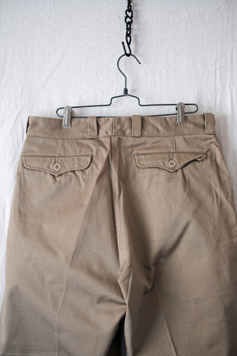 60's] French Army M52 CHINO TROUSERS SIZE.23 