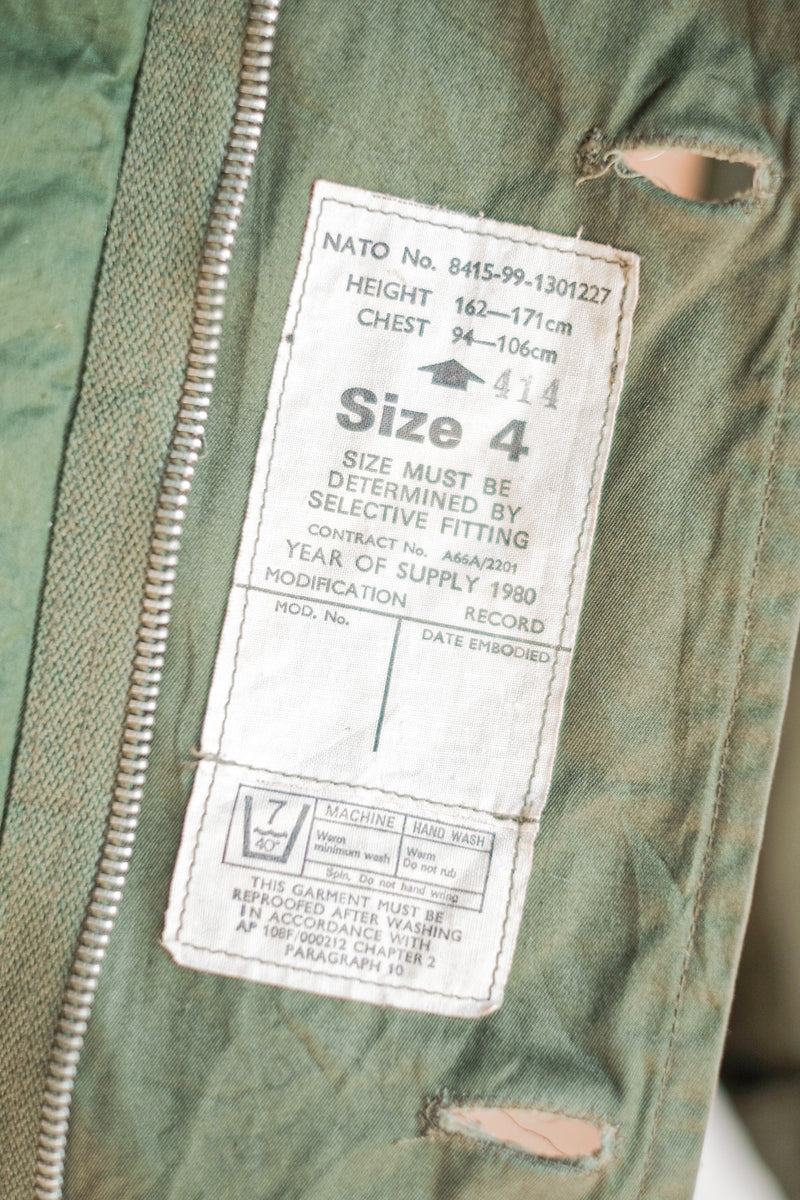 [~ 80's] Royal Air Force MK3 อากาศหนาวขนาดแจ็คเก็ตขนาด 4