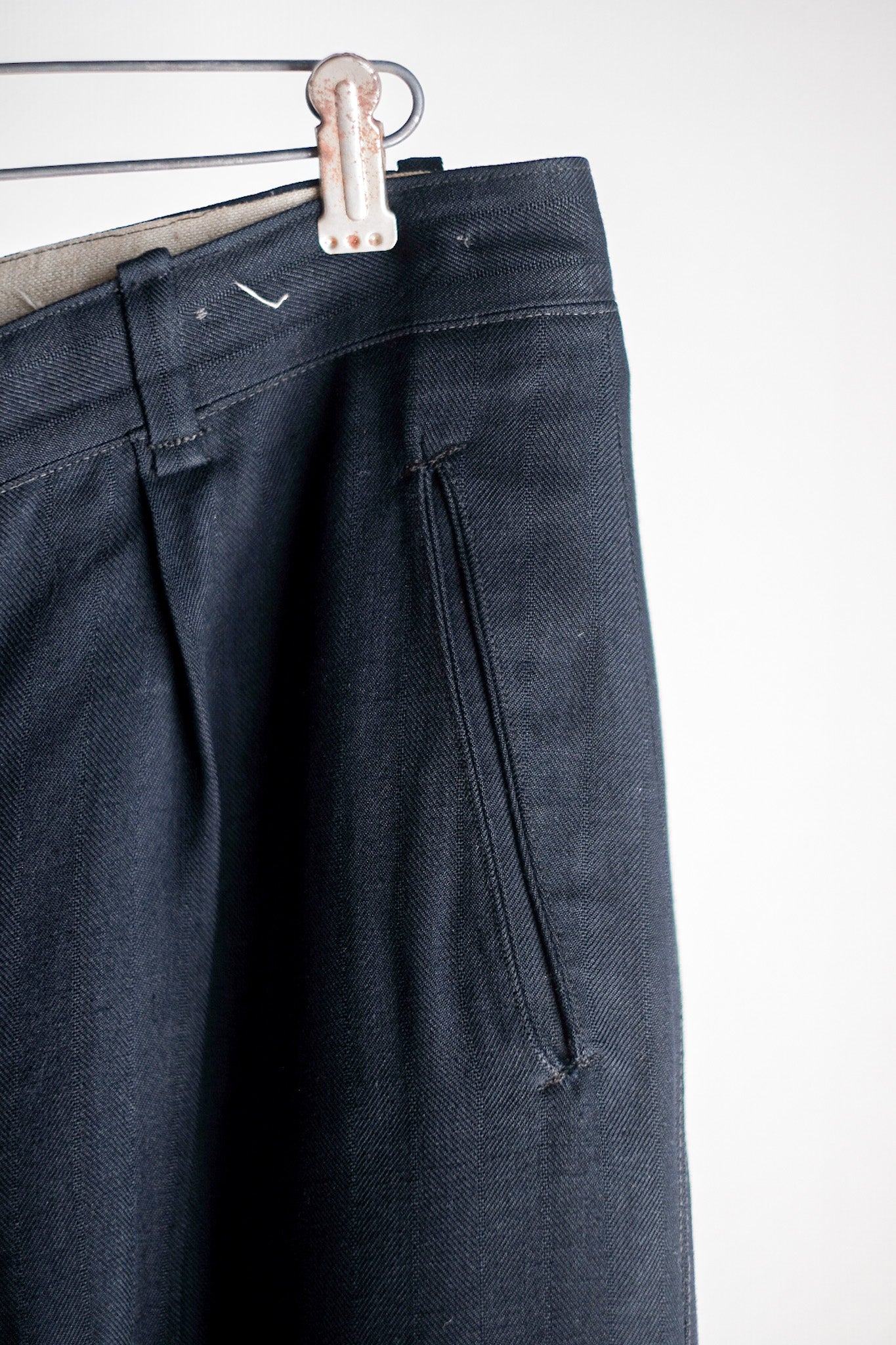 [~ 40's] pantalon allemand de laine de rayonne vintage