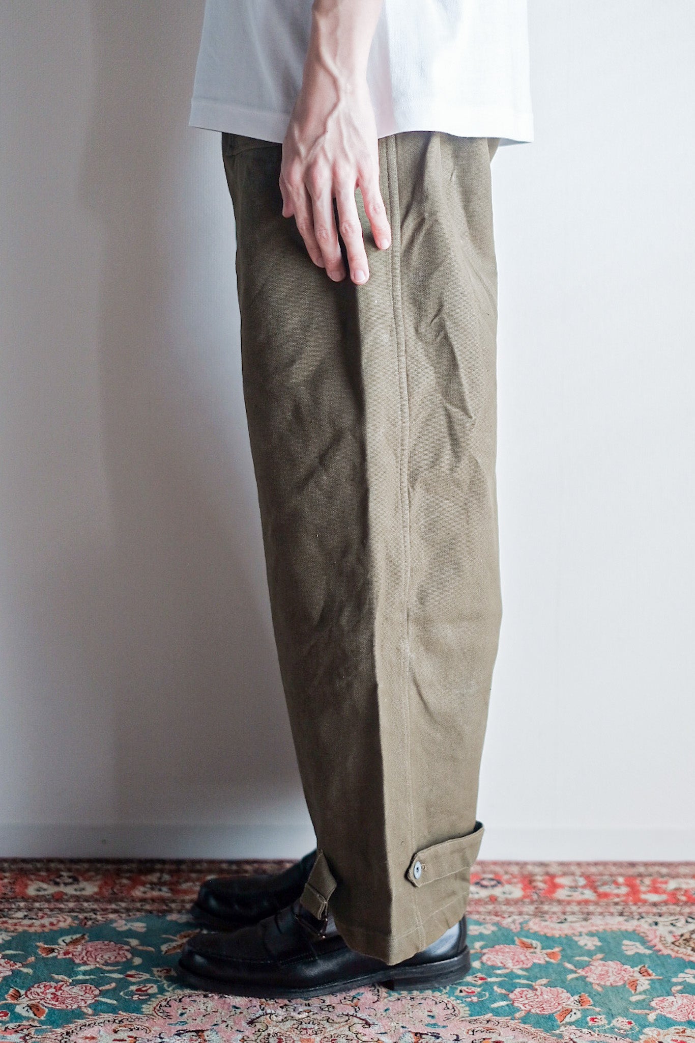 ［~30's］French Army M35 Motorcycle Pants "Cotton Linen Type" "Dead Stock"