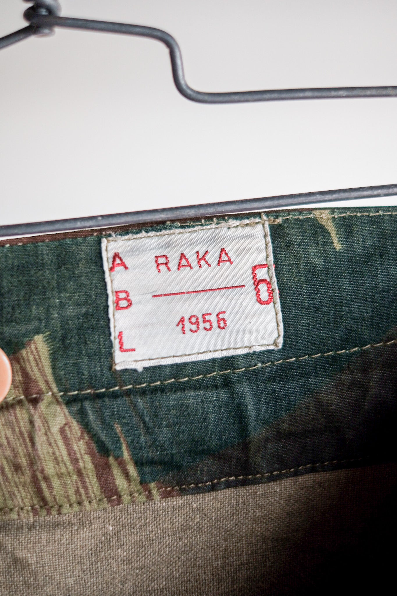 【~50's】Belgium Army Brushstroke Camo Airborne Pant Size.6