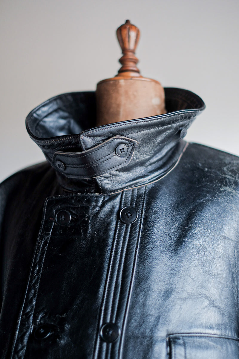 60's】French Vintage Le Corbusier Leather Work Jacket – VIEUX ET