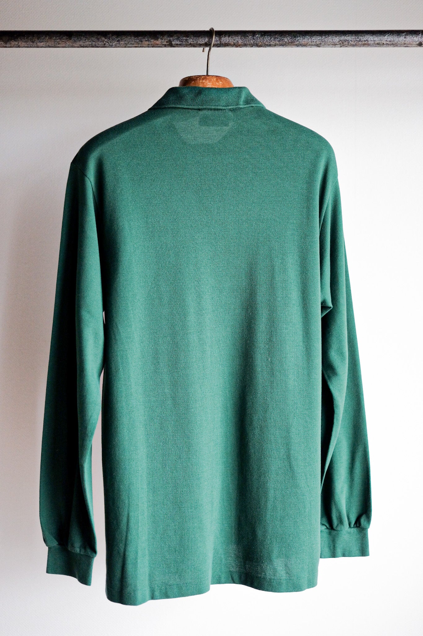 [~ 80's] Chemise Lacoste L/S Polo Size.5 "Forest Green"