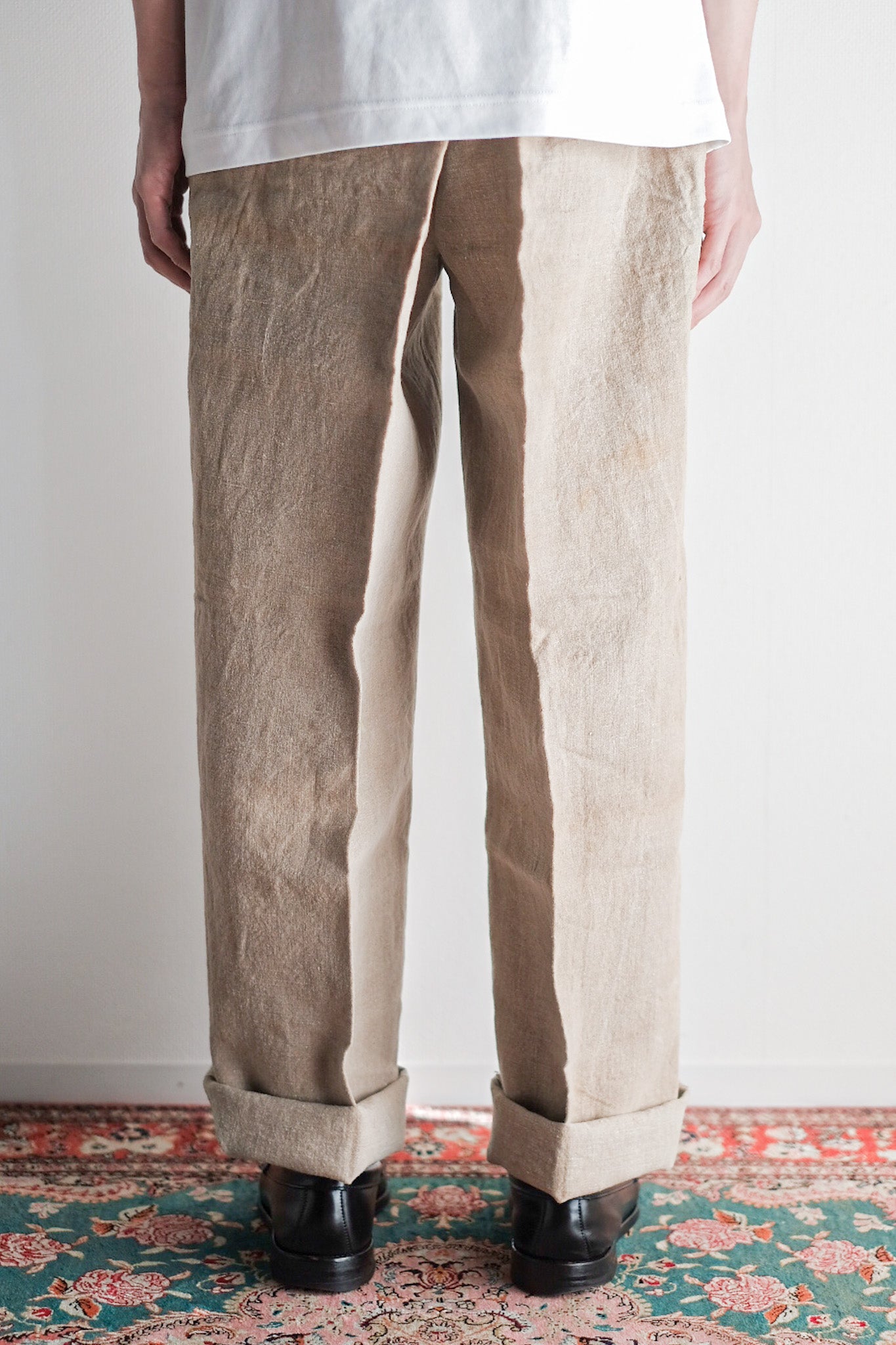 [〜40年代]法國復古亞麻褲